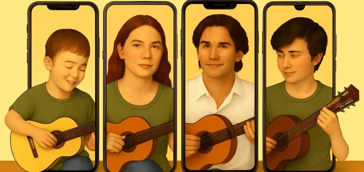 آموزش گیتار آنلاین: یادگیری آسان و حرفهای از هر کجا 1 آموزش آنلاین گیتار